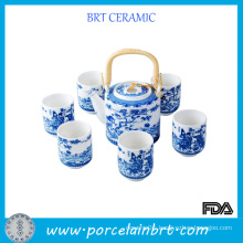 Traditional Paint Bone China Tea Set